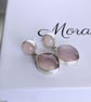 Rose Quartz and Lavendar Chalcedony Earrings - Image 5