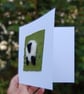 Sheep needle felt wool card, Easter card, birthday card, get well card - Image 3