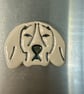 Ceramic Beagle fridge magnet - Image 4