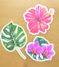 Tropical Plants Botanical Stickers - Image 1