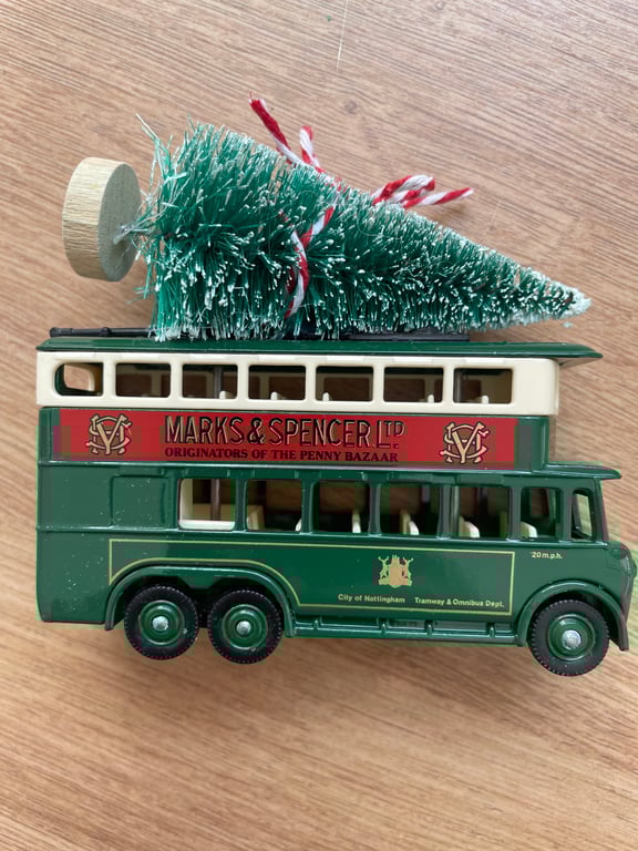 M&S vintage die cast: Bus Christmas decoration