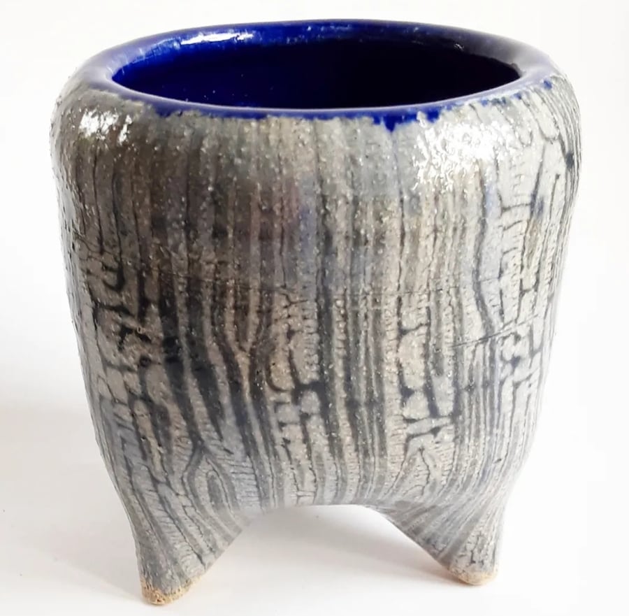 Stripy Three Legged Houseplant Holder 