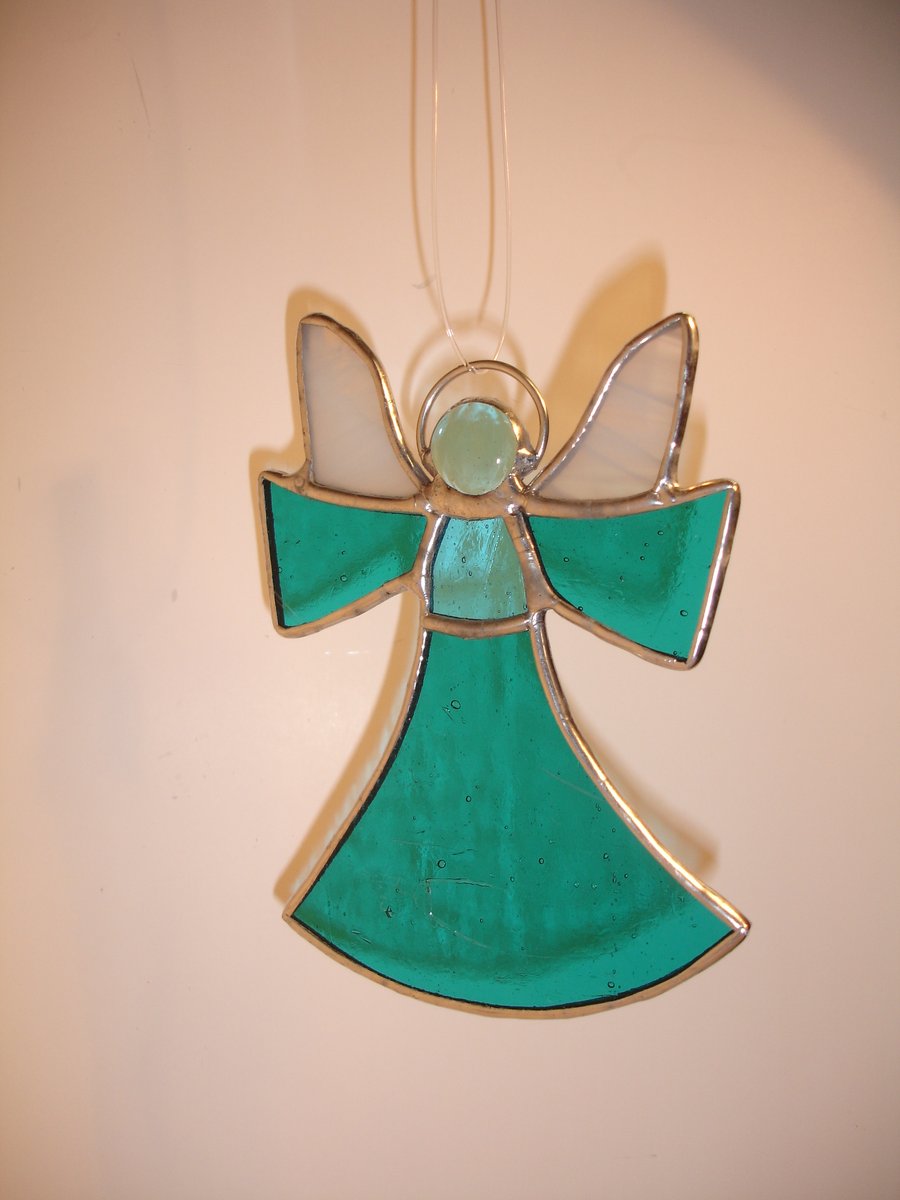 Stained Glass Angel Suncatcher or Christmas Tree Decoration