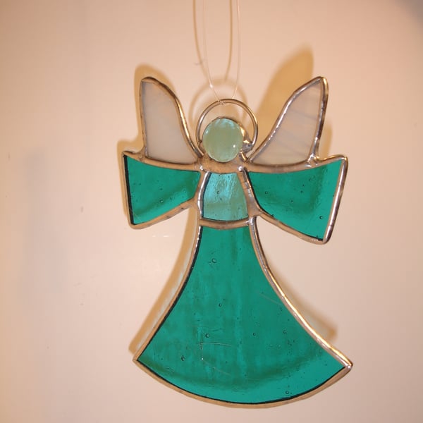 Stained Glass Angel Suncatcher or Christmas Tree Decoration
