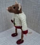 Fern the Mouse in embroidered jumper - Image 3