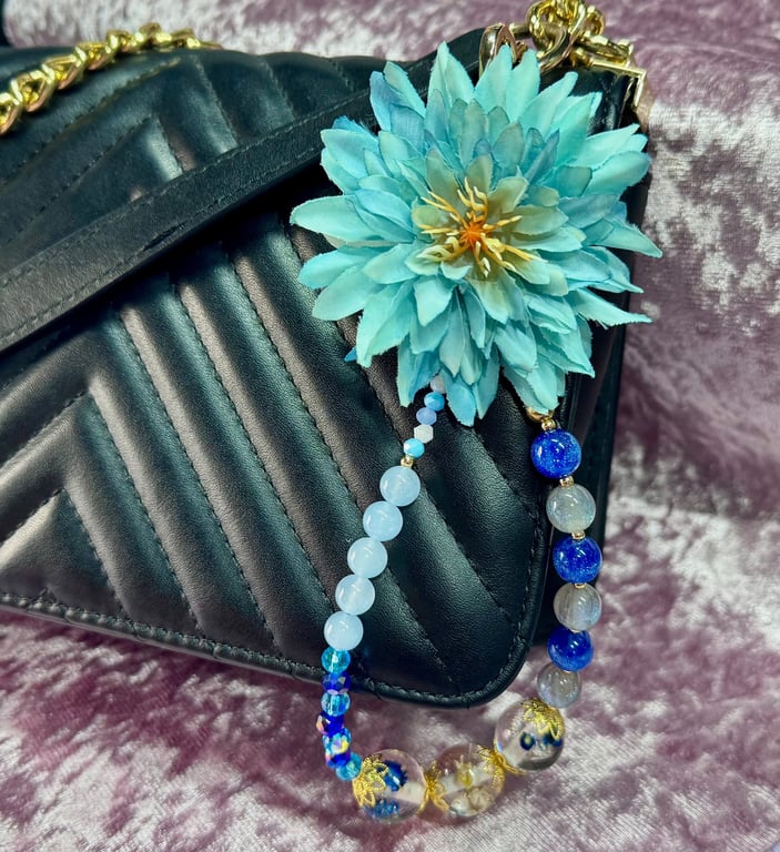 Springtime Handbag Charm - Blue 