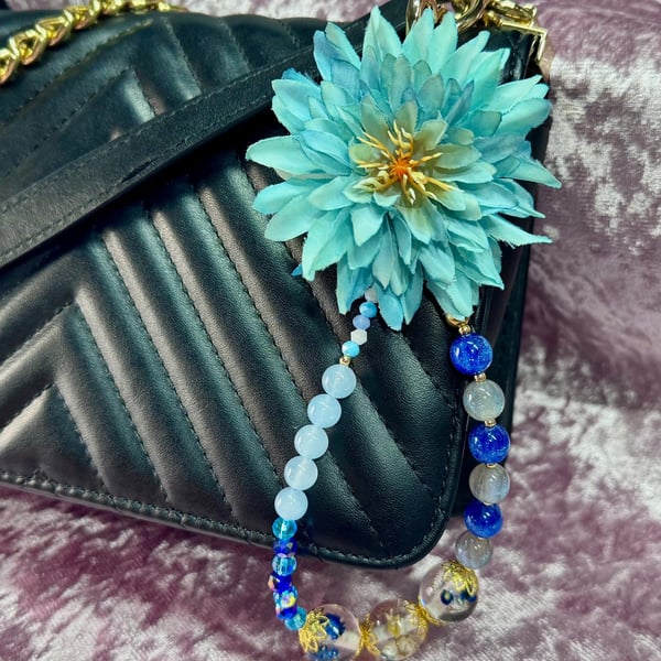 Springtime Handbag Charm - Blue 