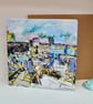 Deckchairs – Margate Harbour Greeting Card