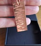 Hammered Copper bar Necklace, Handmade pendant - Image 4