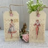 1950’s inspired tags, set of two B7