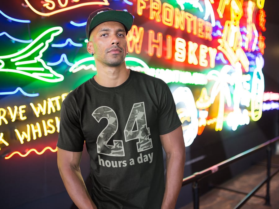 24 hours a Day Sober Shirt Sobriety Gift, AA Gifts AA slogan T-shirt for men