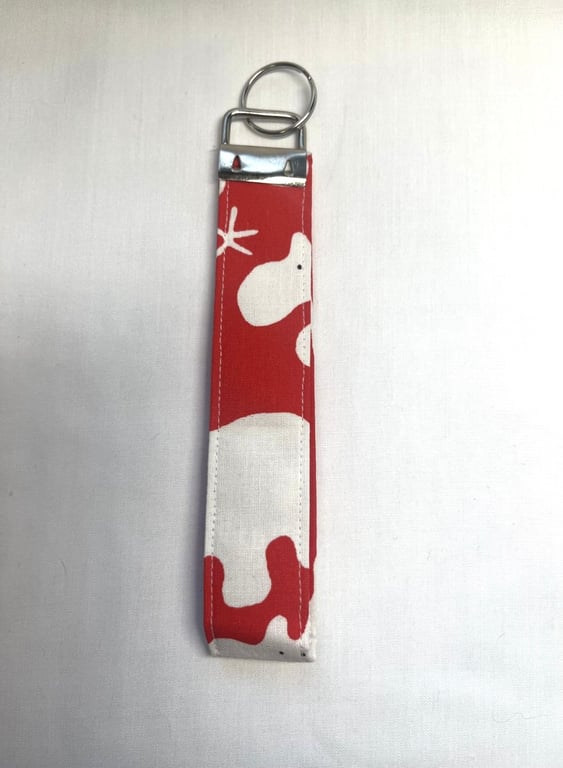 Wristlet-Style Handmade Keyring 