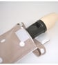 Descant Recorder Case Beige Brown Polka Dots - Image 3