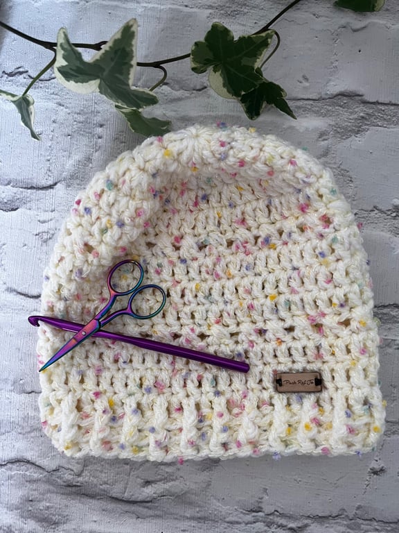 Glitter Confetti Cake Beanie