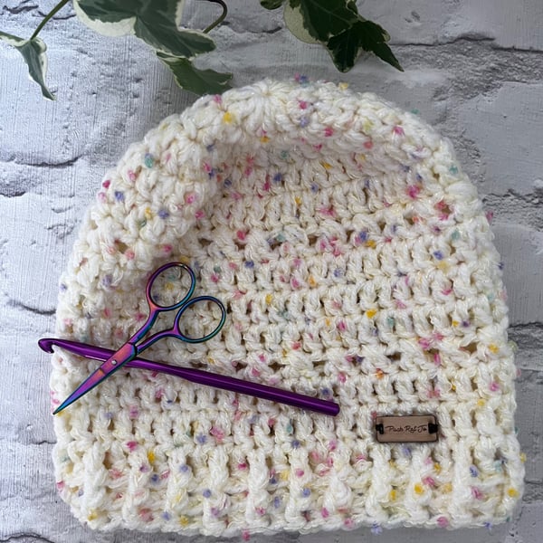 Glitter Confetti Cake Beanie