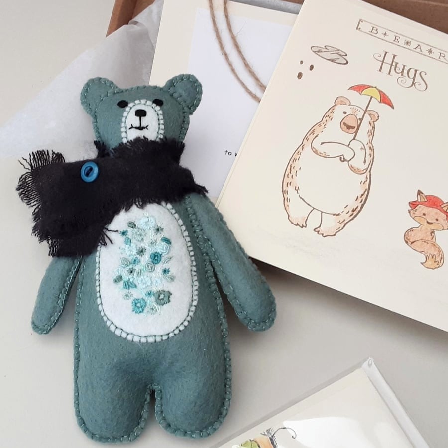 Bear Hugs Letterbox gift, sending bear hugs post box, birthday, all occasion