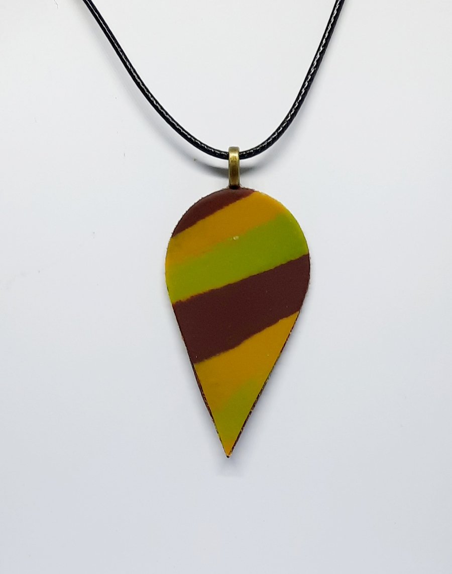Polymer clay pendant 