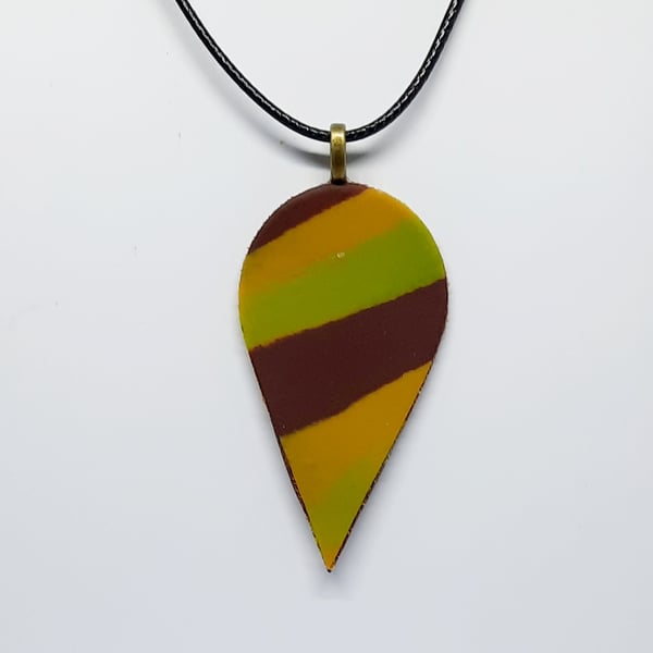 Polymer clay pendant 