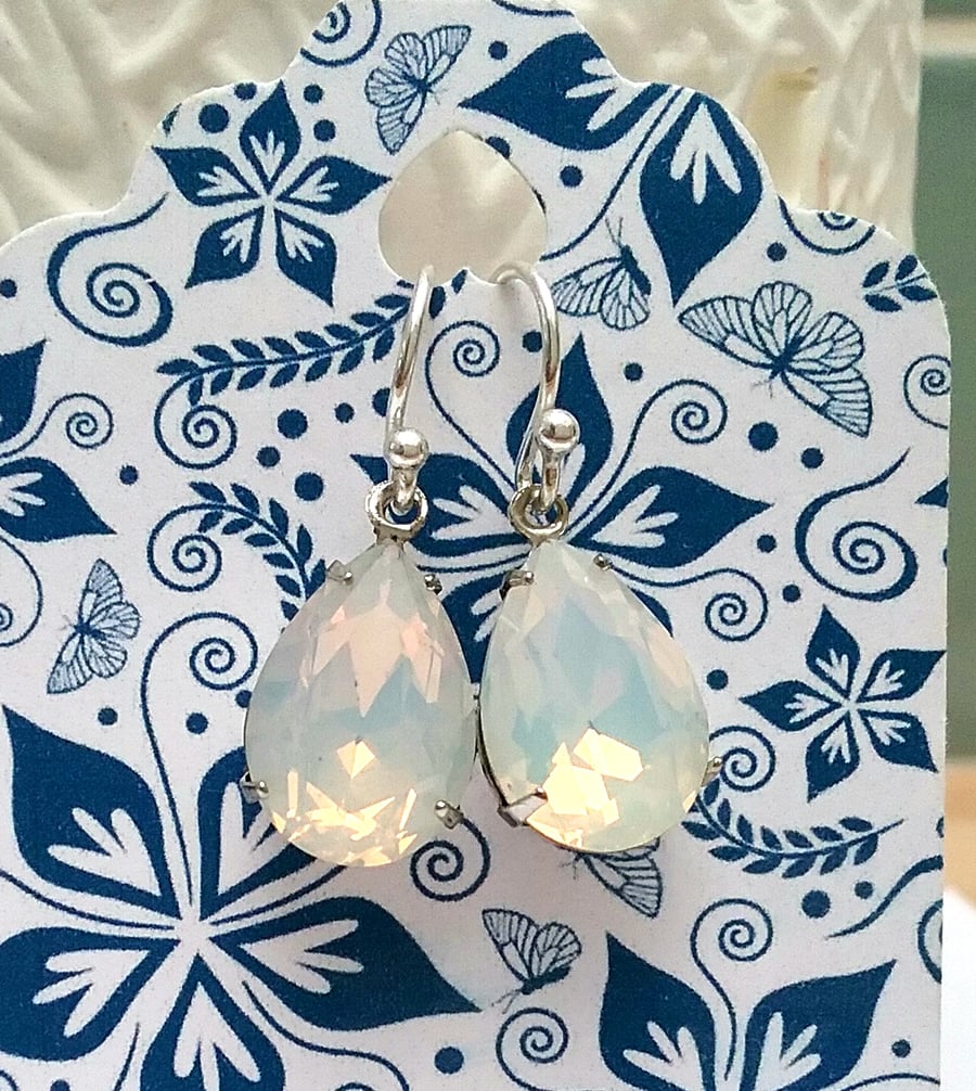 Opal Glass Earrings
