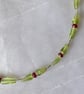 Peridot and Ruby Necklace with Sterling and Fine Silver  - Image 6