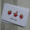Rockin' Robin - Cute Dancing Robins - Christmas Card