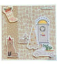 Handmade Festive Christmas Cards in Pastel Shades. Set of 4 Square Cards - Image 6