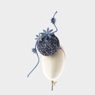 One of a Kind Navy Blue Fascinator – Handmade Wedding & Occasion Headpiece
