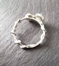 Silver twig double garnet ring - Image 2