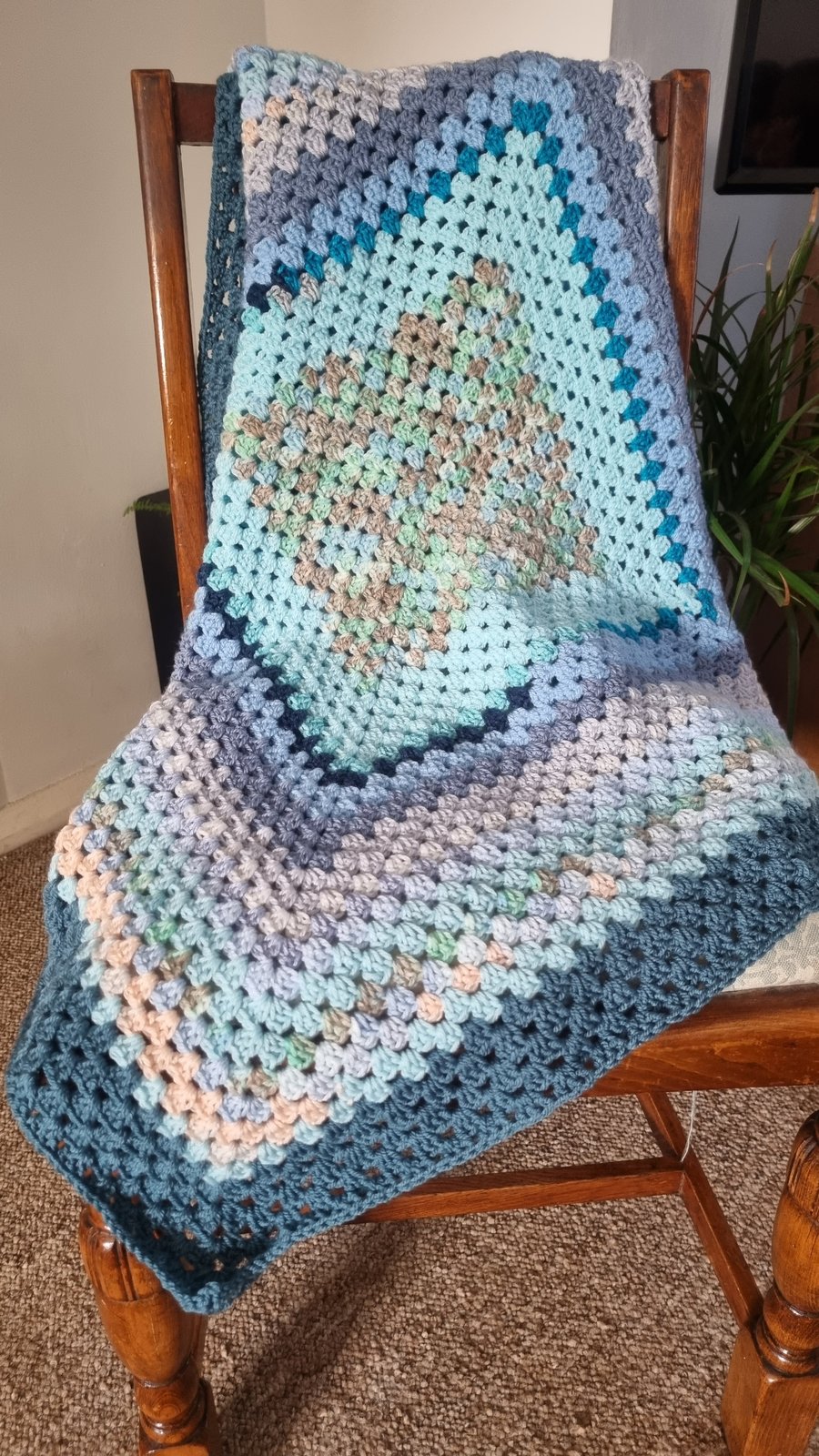 baby boy crochet blanket, nursery blanket, crib