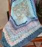 Handmade baby boy crochet blanket, nursery blanket, crib