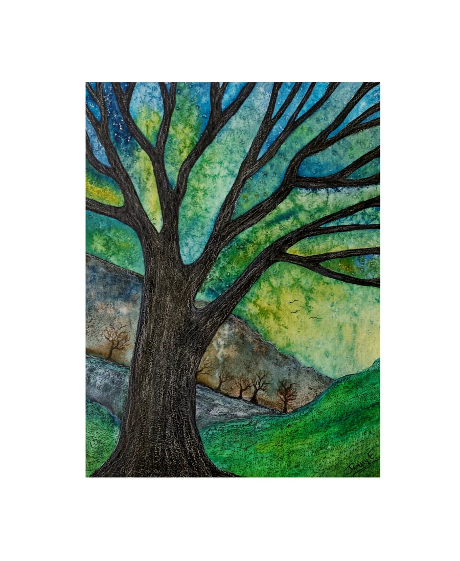 Strength In Quietness, an original framed painting