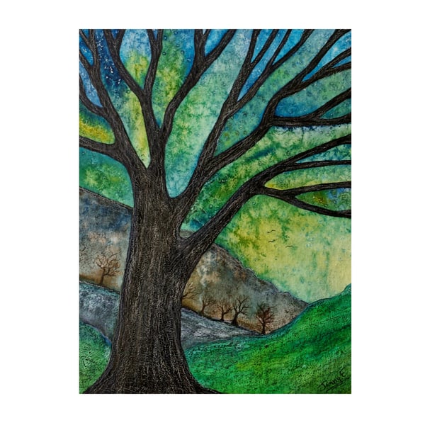 Strength In Quietness, an original painting, Perfectly Imperfect