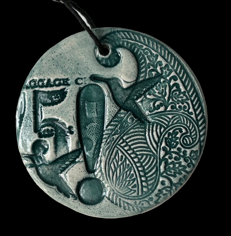 Ceramic Love Token: Keepsake: Blue
