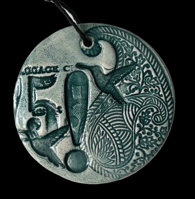 Ceramic Love Token: Keepsake: Blue