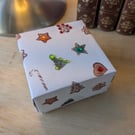 Christmas Gift Box -  Hearts and Stars