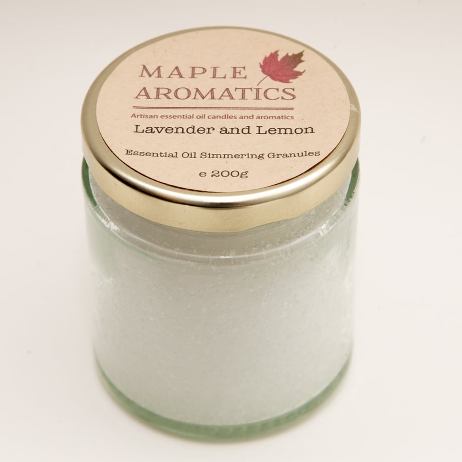 SALE Maple Aromatics 3 Jars of Essential Oil Vegan Simmering Granules