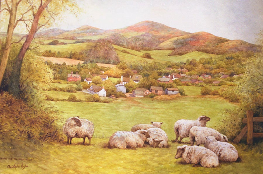 Below the Malvern Hills . Special Edition Signed Print