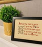 Behold the Field – Funny Sweary Rude Quote Handmade Framed Cross Stitch - Image 1