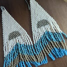 Beaded fringe earrings 