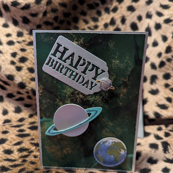 Space-tastic birthday card