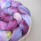 Hand Dyed Falkland Merino Top 104g Spinning Fibre - Heather