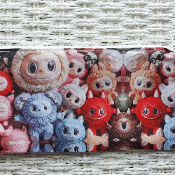 Monster Elves Toys Cotton Pencil Case or Small Make Up Bag.