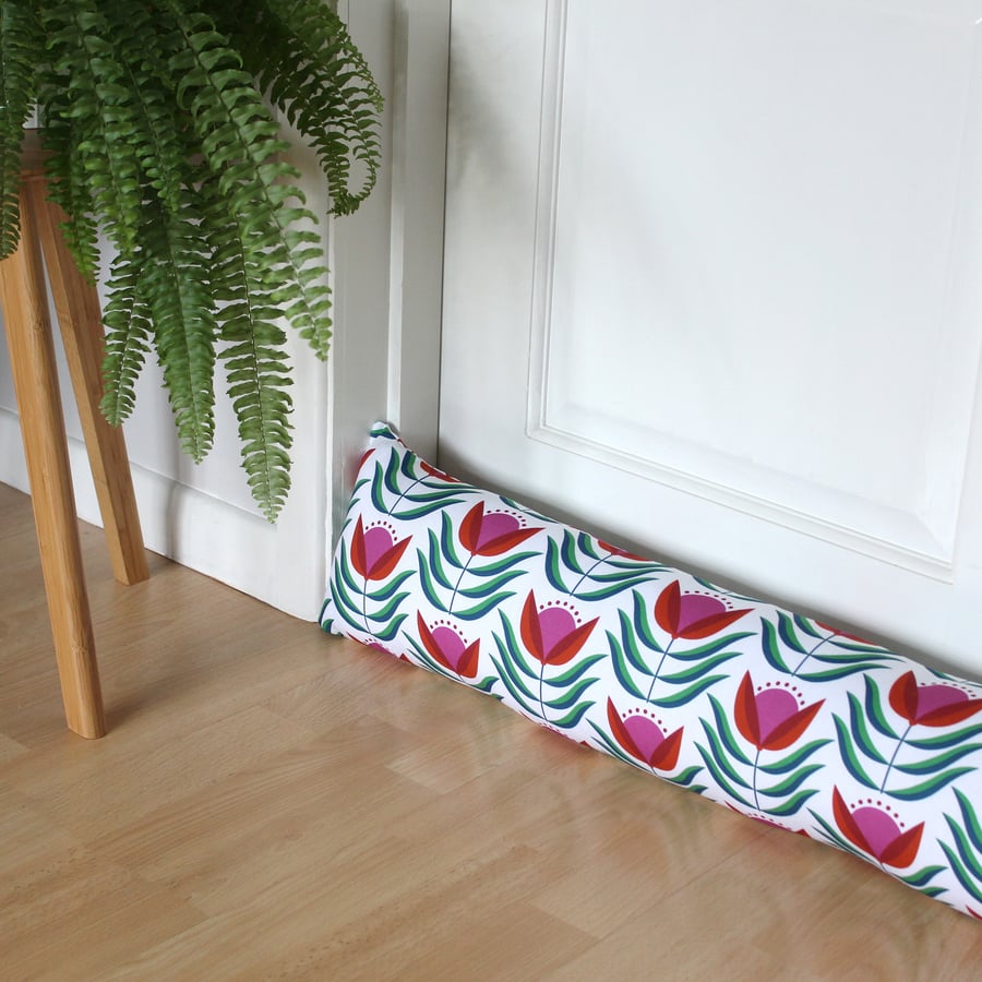 70s Bloom Fabric Draught Excluder -