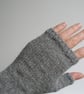 Grey Alpaca Wrist Warmers - Image 3