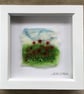 Poppy picture. Wool felt and embroidery  - Image 4