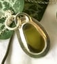 Handmade Olive Green Seaham Sea Glass Pendant –  Sterling Silver Necklace  - Image 5