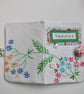 Sewing needle case pink embroidery and Laura Ashley lining reclaimed embroidery - Image 4