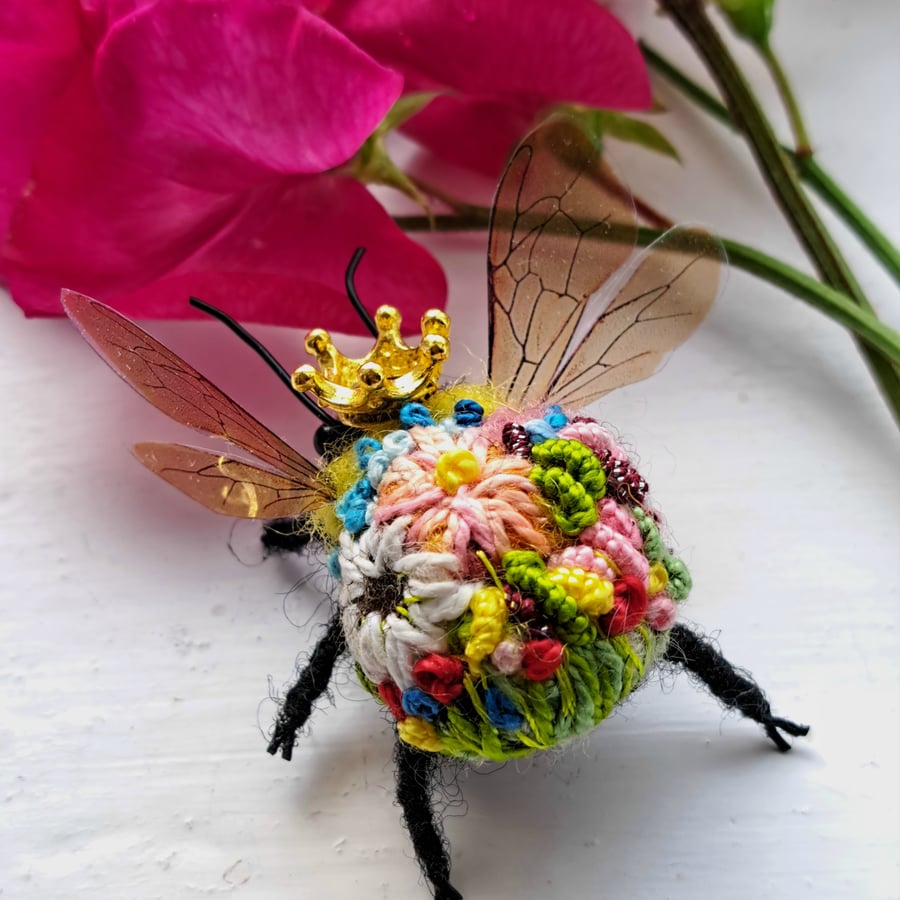 Embroidered Queen Bee 