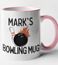 Personalised Bowling Mug - Customised Name Text Personalised Gift Present - Image 4