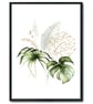 Watercolour palm leaf wall prints, Monstera lea wall decor, leaf wall art prints - Image 8